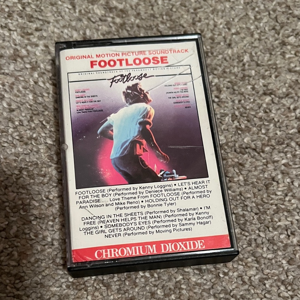 Footloose Original Motion Picture Soundtrack Cassette - 1984